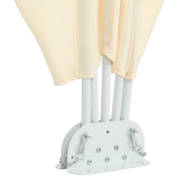 Faltbarer Terrassen-Seitenfächer Creme 300×150 cm