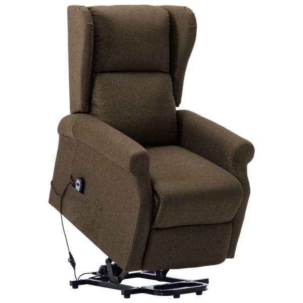 Aufstehsessel Braun Stoff