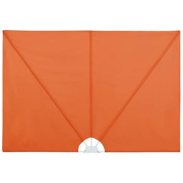 Faltbarer Terrassen-Seitenfächer Terracotta-Rot 240×160 cm