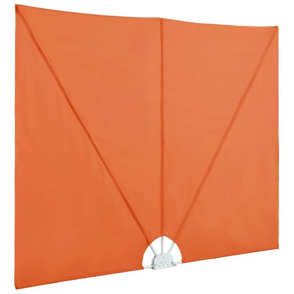 Faltbarer Terrassen-Seitenfächer Terracotta-Rot 240×160 cm