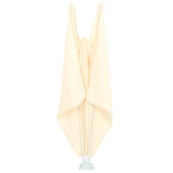 Faltbarer Terrassen-Seitenfächer Creme 240×160 cm