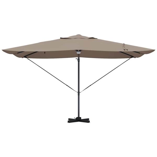 Cantilever Sonnenschirm - Taupe Taupe Stoff Groß Höhenverstellbar