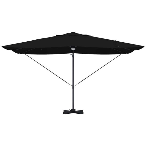 freischwingender Schirm - Schwarz Polyester, pulverbeschichteter Stahl