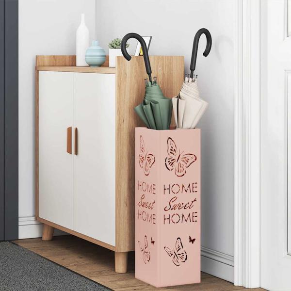 Regenschirmständer Rosa Metall Standard Dekorative Intarsien