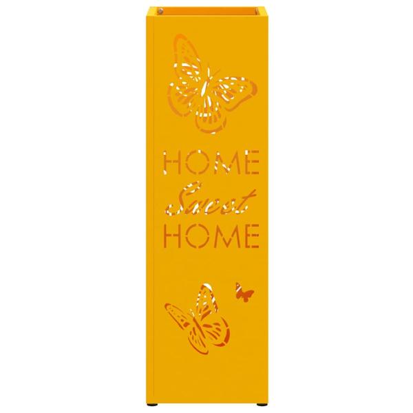 Regenschirmständer Senfgelb Metall Standard Dekorative Intarsien