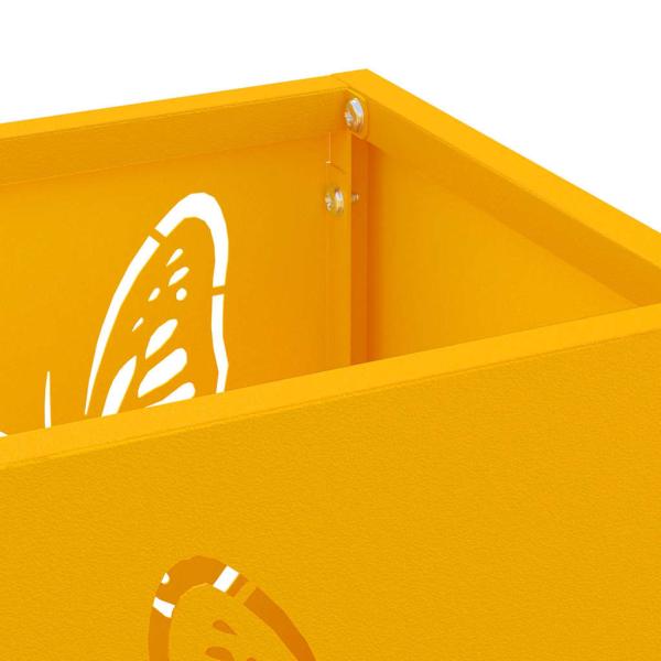 Regenschirmständer Senfgelb Metall Standard Dekorative Intarsien