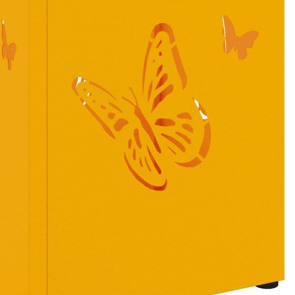 Regenschirmständer Senfgelb Metall Standard Dekorative Intarsien