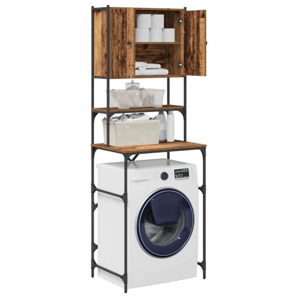 Waschmaschinen-Schrank Altes Holz 68x48,5x194 cm