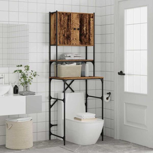 Waschmaschinen-Schrank Altes Holz 68x48,5x194 cm