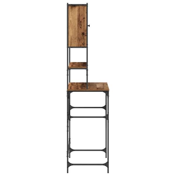 Waschmaschinen-Schrank Altes Holz 68x48,5x194 cm