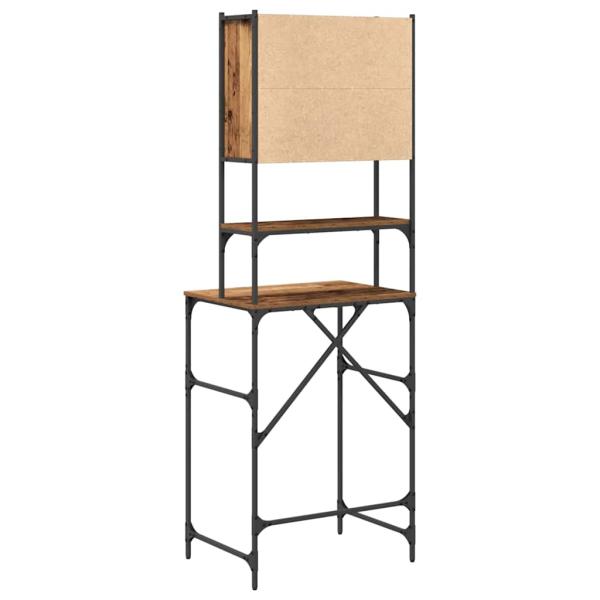 Waschmaschinen-Schrank Altes Holz 68x48,5x194 cm