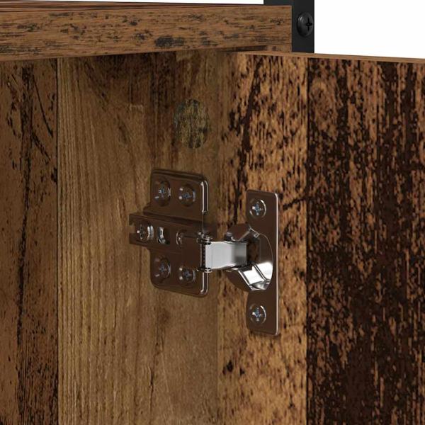 Waschmaschinen-Schrank Altes Holz 68x48,5x194 cm
