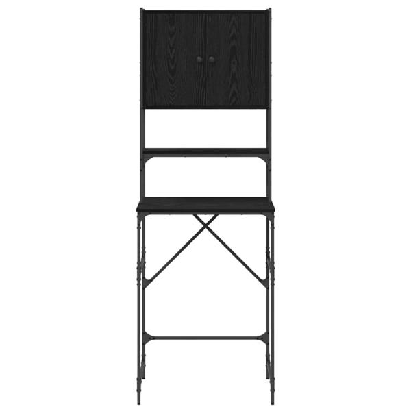 Waschmaschinen-Schrank Schwarze Eiche 68x48,5x194 cm