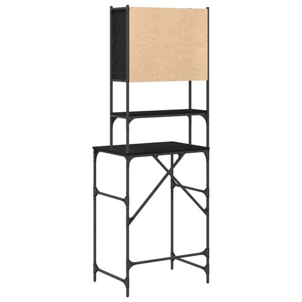 Waschmaschinen-Schrank Schwarze Eiche 68x48,5x194 cm