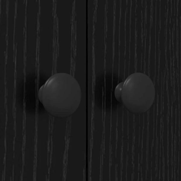 Waschmaschinen-Schrank Schwarze Eiche 68x48,5x194 cm