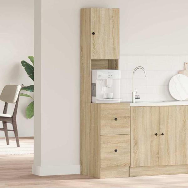 ARDEBO.de - Küchenschrank Sonoma Eiche 35x50x180 cm Spanplatte