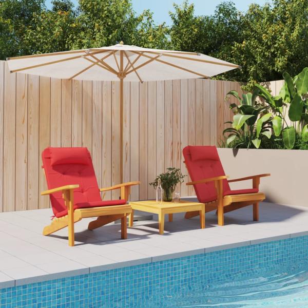ARDEBO.de - Adirondack-Auflagen 2 Stk. Rot Oxford-Gewebe