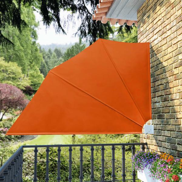 ARDEBO.de - Faltbarer Balkonfächer Terracotta-Rot 160×240 cm