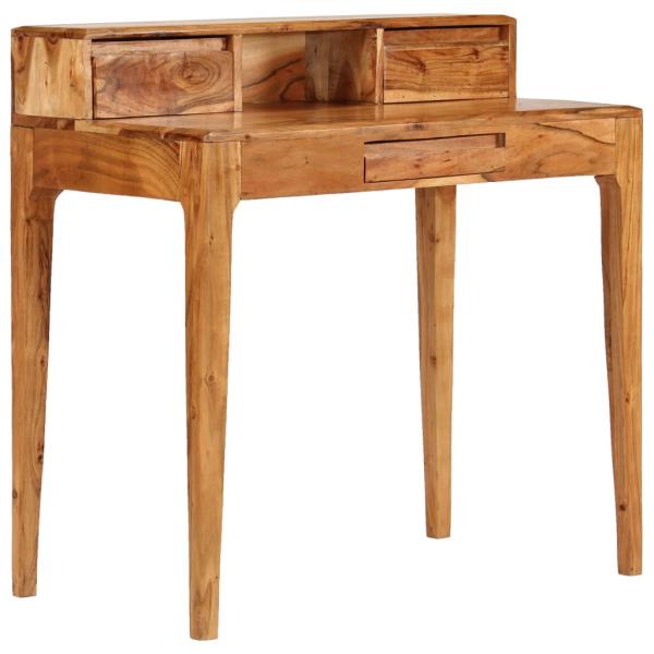 ARDEBO.de - Schreibtisch mit Schubladen Massivholz 88 x 50 x 90 cm