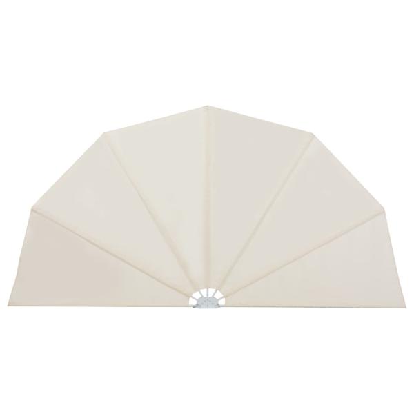 Faltbarer Terrassen-Seitenfächer Creme 200 cm