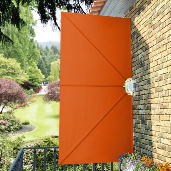 ARDEBO.de - Faltbarer Terrassen-Seitenfächer Terracotta-Rot 300×150 cm