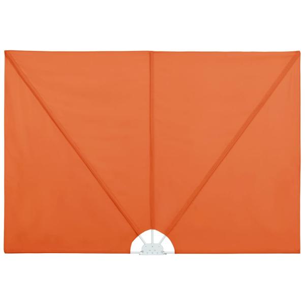 Faltbarer Terrassen-Seitenfächer Terracotta-Rot 300×150 cm