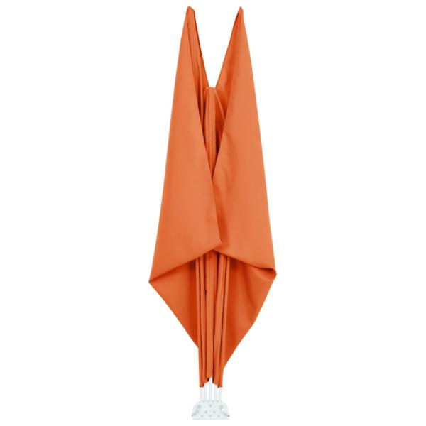 Faltbarer Terrassen-Seitenfächer Terracotta-Rot 300×150 cm