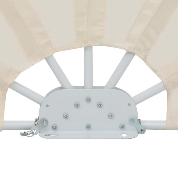 Faltbarer Terrassen-Seitenfächer Creme 160 cm