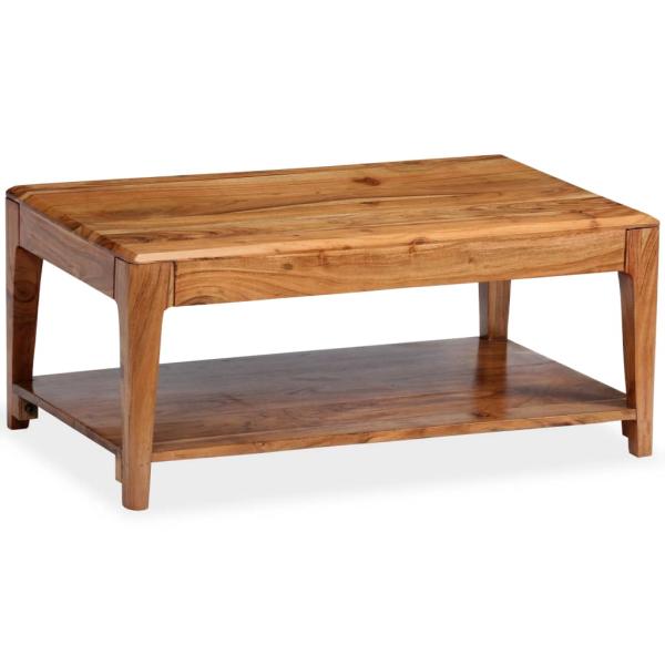 Couchtisch Massivholz 88x50x38 cm