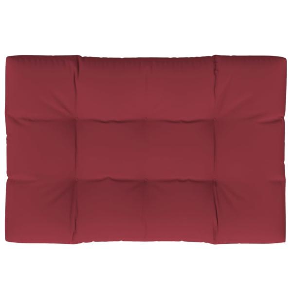 Palettenkissen Weinrot 120x80x12 cm Stoff