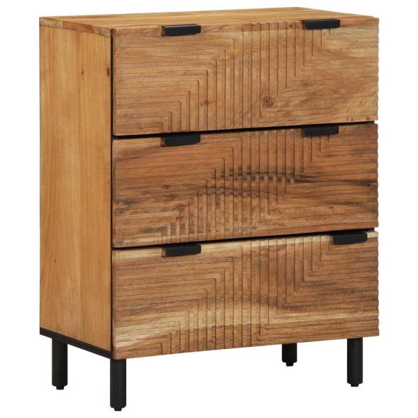 2er Set Akazien Sideboards 60x33x75 cm