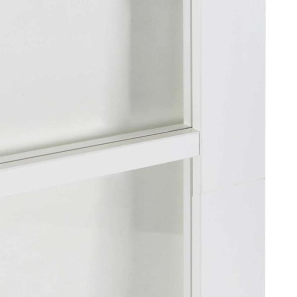 Schiebetür mit Beschlagset "ORKDAL" Weiß Massivholz & Glas, Innentür mit Glas "ORKDAL" Weiß 86x211x4 cm