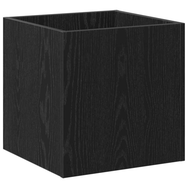 Flurmöbel Set Schwarze Eiche Holzwerkstoff, Flurmöbel Set in schwarzer Eiche Holzwerkstoff, Pflanzenbox Schwarze Eiche 40x40x40 cm Holzwerkstoff