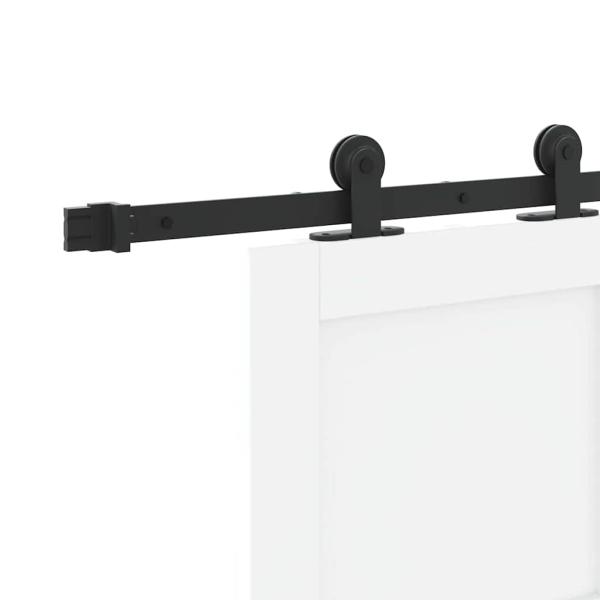 Schiebetür mit Hardware Set Weiß 78x202 cm Massivholz Kiefer, Innentür 'ORKDAL'Weiß 78x202x4 cm Massivholz Kiefer