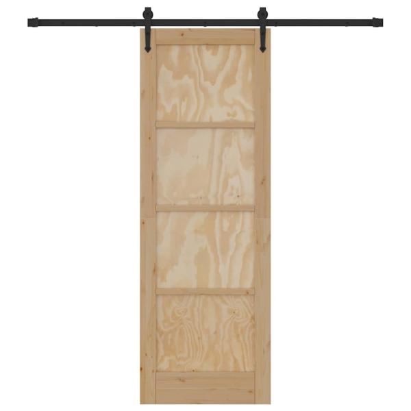 Schiebetür mit Hardware-Set 73,5x211 cm Massivholz Kiefer, Innentür "ORKDAL" 73,5x211x4 cm Massivholz Kiefer