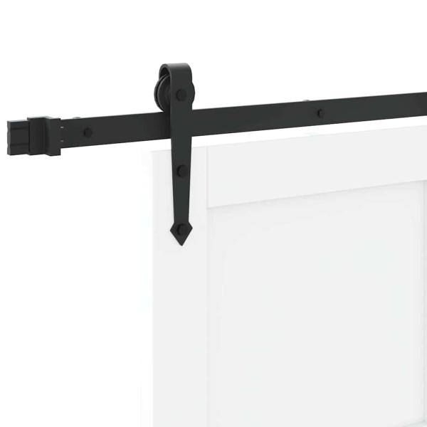 Schiebetür mit Hardware Set Weiß 78x211 cm Massivholz Kiefer, Innentür 'ORKDAL'Weiß 78x211x4 cm Massivholz Kiefer