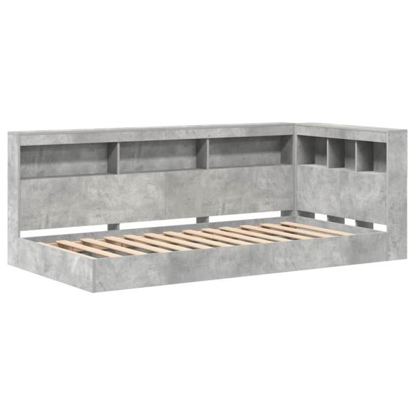Regalbett Beton Grau 100x200 cm Holzwerkstoff
