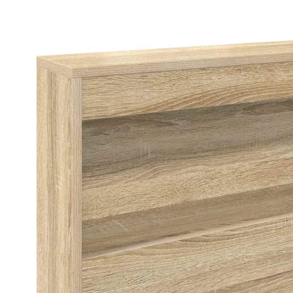Bücherregalbett Sonoma Eiche 180x200 cm Spanplatte