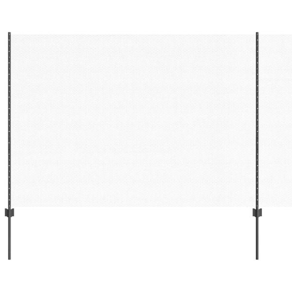 Zaunpfosten 22 Stk U-Kanal Grau 160 cm Stahl, Sechseckzaun Grau 1,6x25 m Stahl