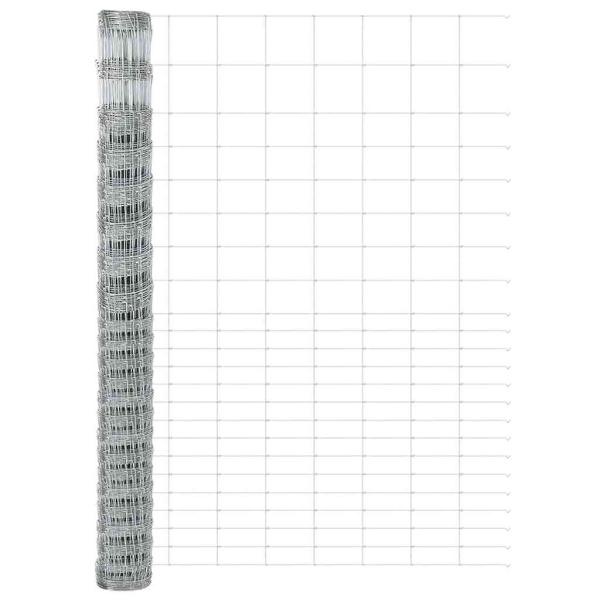 Zaunpfosten 22 Stück U-Kanal 160 cm Verzinkter Stahl, Feldzaun 1.6x25 m Verzinkter Stahl