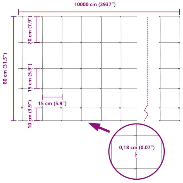 Zaunpfosten 11 Stück U-Profil 80 cm Verzinkter Stahl, Weidezaun 0.8x100 m Verzinkter Stahl