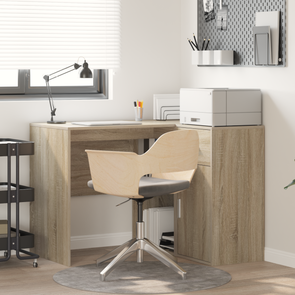 Eck-Schreibtisch mit Schubladen Sonoma-Eiche 102 x 88 x 75 cm