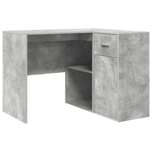 Eckschreibtisch Beton Grau 102x88x75 cm Holzwerkstoff