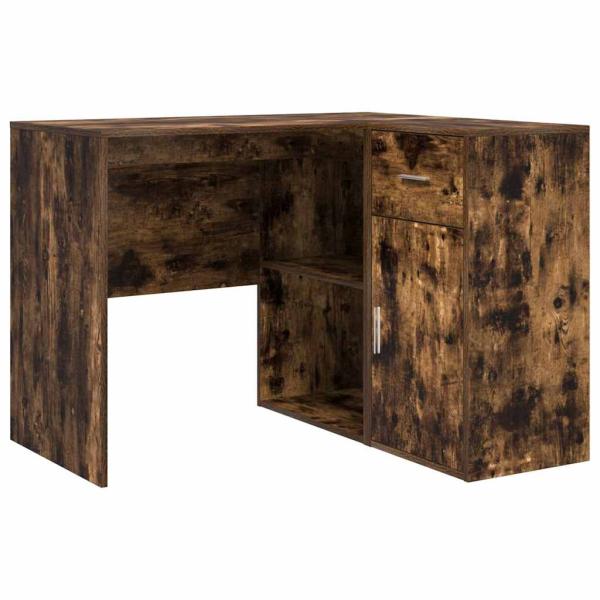 Eckschreibtisch Geräucherte Eiche 102x88x75 cm Holzwerkstoff