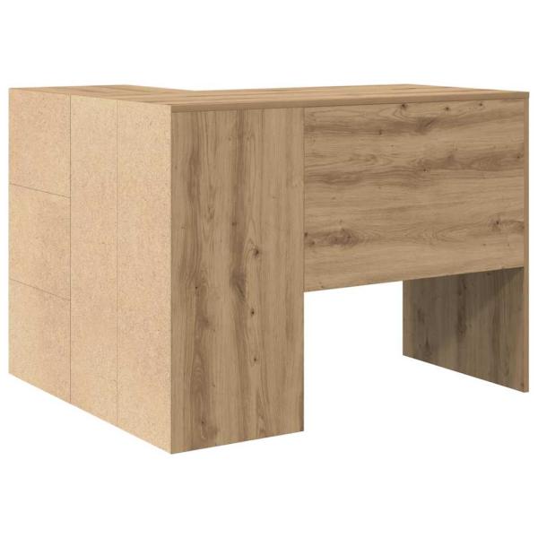 Eckschreibtisch Eiche 102x88x75 cm Holzwerkstoff