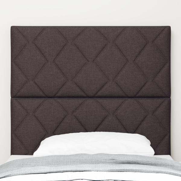 Kopfteil Dunkelbraun 100 cm Stoff
