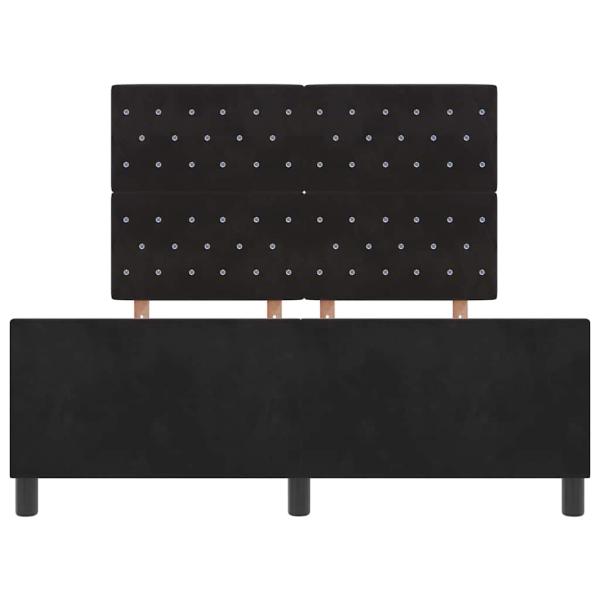 Bettgestell Schwarz 140x190 cm Samt