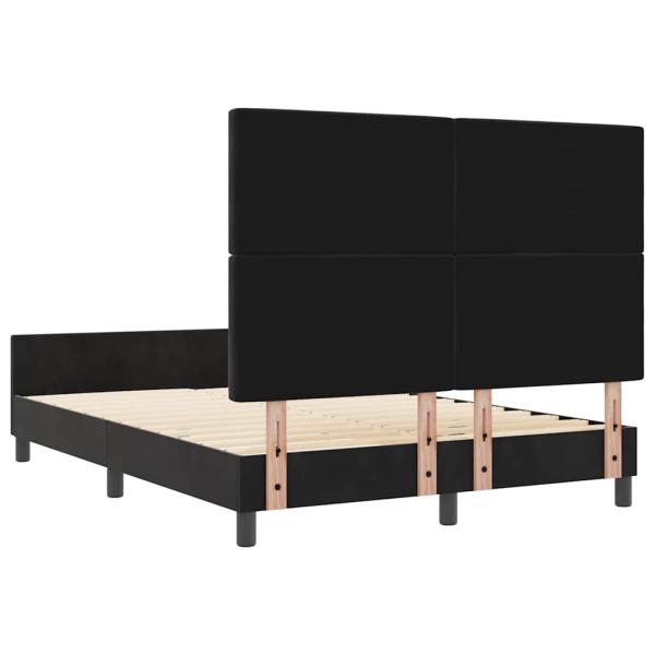 Bettgestell Schwarz 140x190 cm Samt