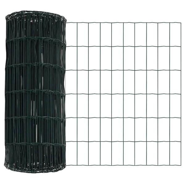 Euro Zaun Bodenbefestigung 10 x 0,6 m PVC-beschichteter Stahl