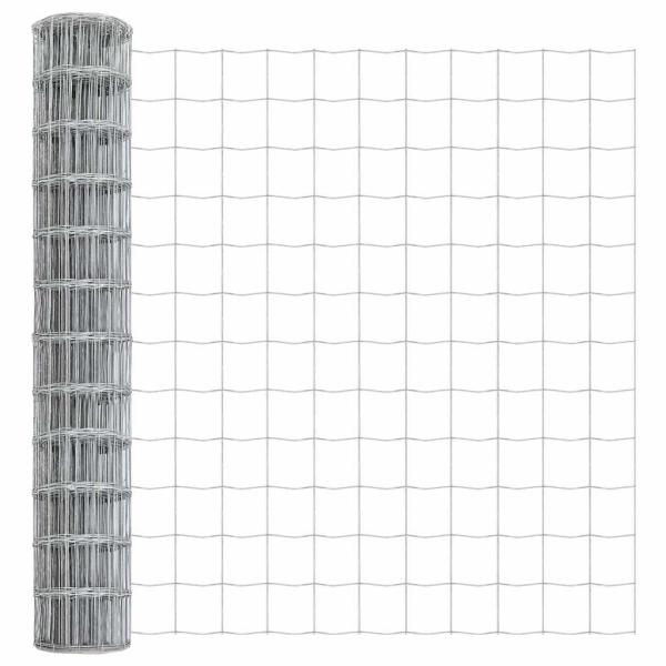 Eurozaun mit 7 Pfosten 1x10 m Verzinkter Stahl